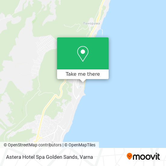 Astera Hotel Spa Golden Sands map