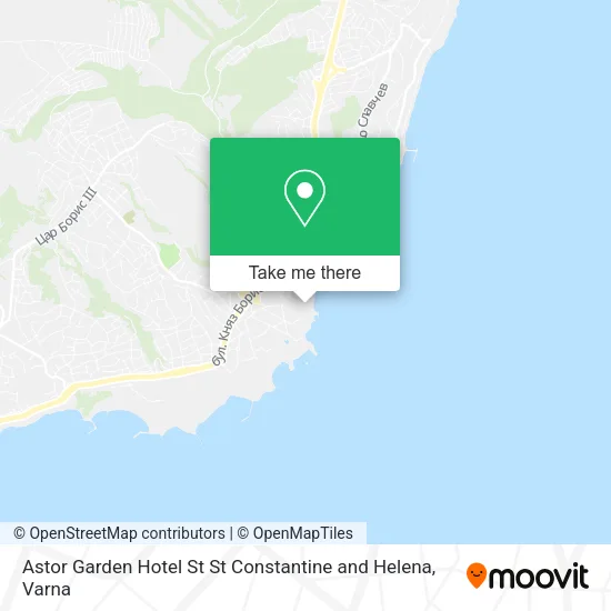 Карта Astor Garden Hotel St St Constantine and Helena