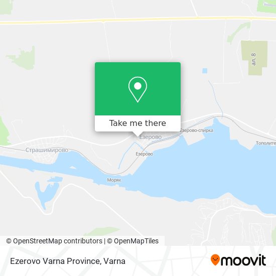 Ezerovo Varna Province map