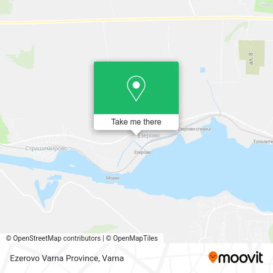 Карта Ezerovo Varna Province