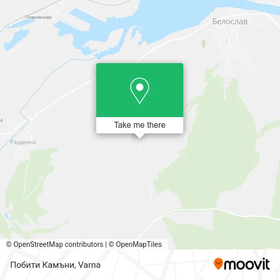 Побити Камъни map