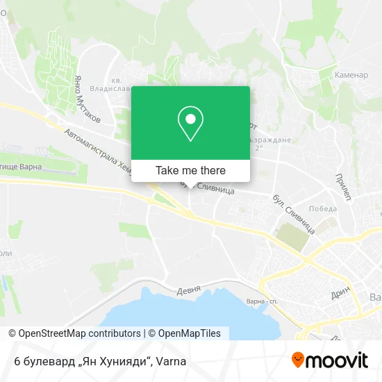 Карта 6 булевард „Ян Хунияди“