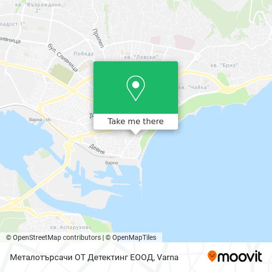 Металотърсачи ОТ Детектинг ЕООД map