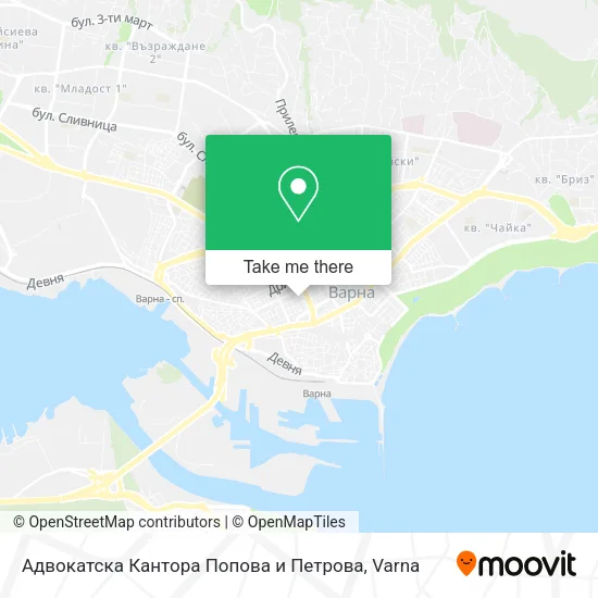 Карта Адвокатска Кантора Попова и Петрова