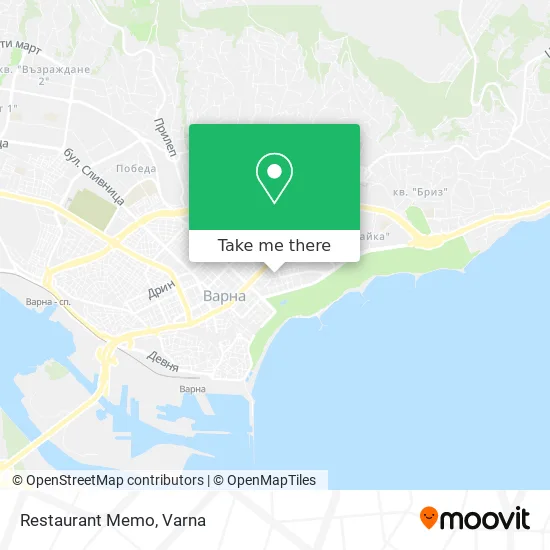 Карта Restaurant Memo