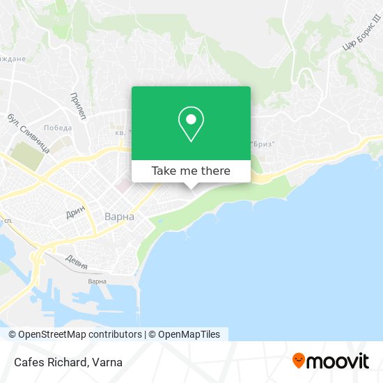 Cafes Richard map