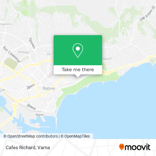 Карта Cafes Richard