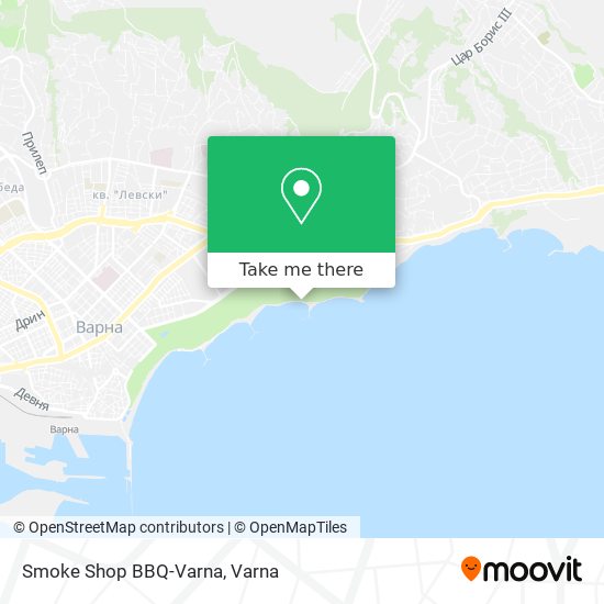 Smoke Shop BBQ-Varna map