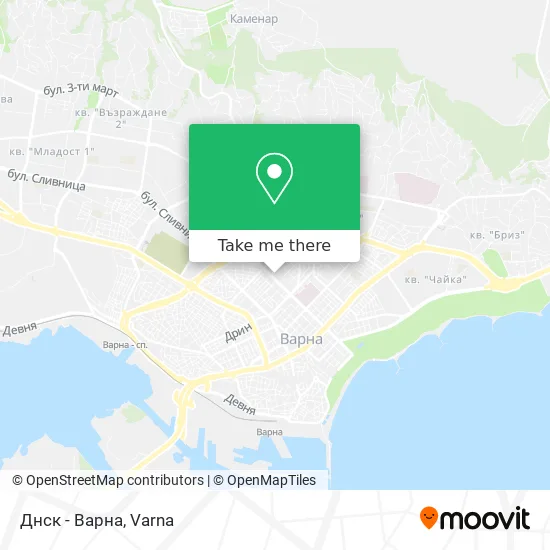 Карта Днск - Варна