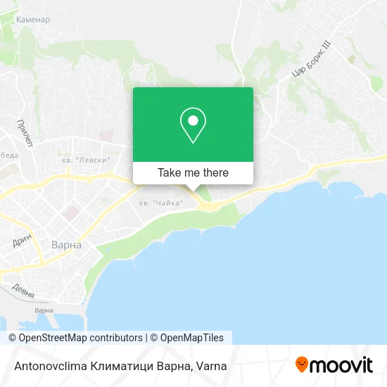 Карта Antonovclima Климатици Варна