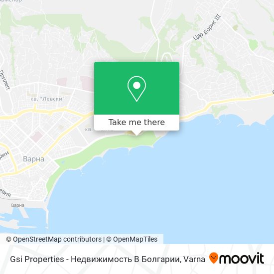 Карта Gsi Properties - Недвижимость В Болгарии