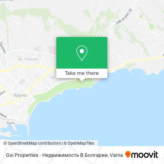 Карта Gsi Properties - Недвижимость В Болгарии