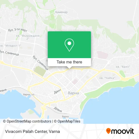 Карта Vivacom Palah Center
