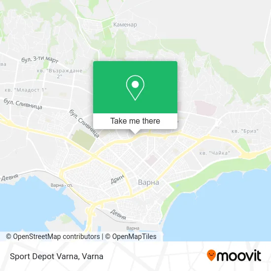 Карта Sport Depot Varna