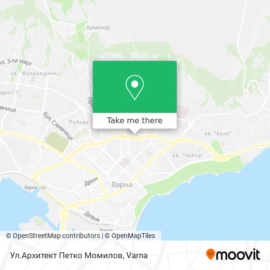 Карта Ул.Архитект Петко Момилов