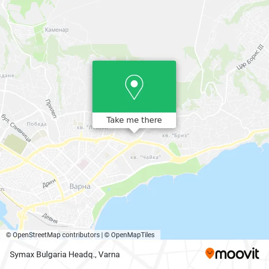 Карта Symax Bulgaria Headq.
