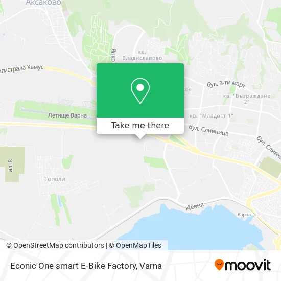 Карта Econic One smart E-Bike Factory