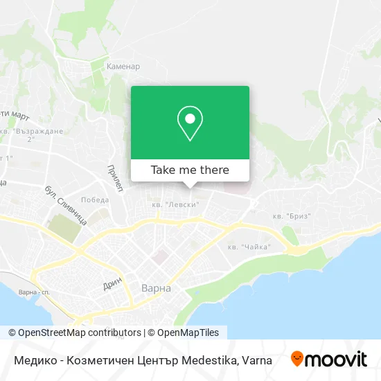 Карта Медико - Козметичен Център Medestika