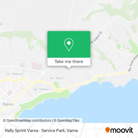 Rally Sprint Varna - Service Park map