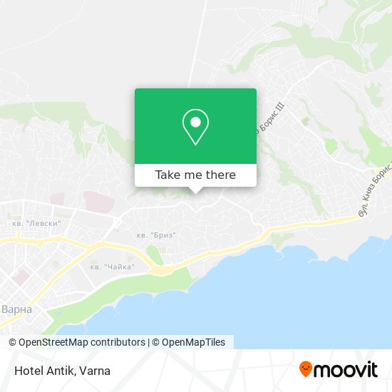 Hotel Antik map