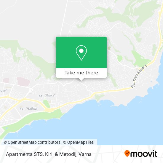 Apartments STS. Kiril & Metodij map