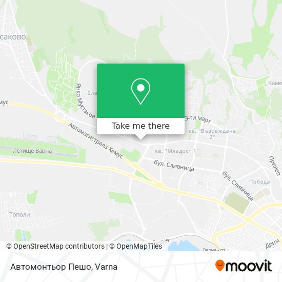 Автомонтьор Пешо map