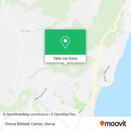 Карта Vinica Retreat Center