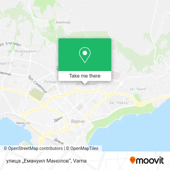 Карта улица „Емануил Манолов“