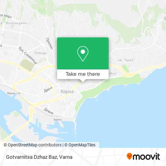 Карта Gotvarnitsa Dzhaz Baz