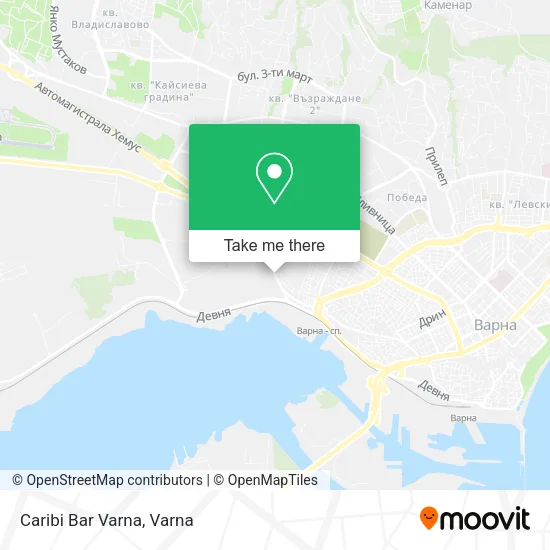 Карта Caribi Bar Varna