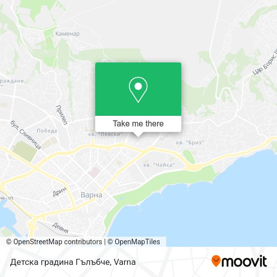 Карта Детска градина Гълъбче