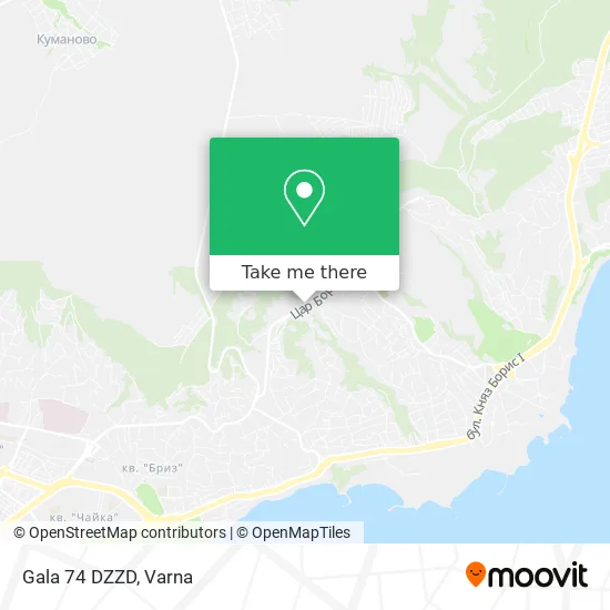 Карта Gala 74 DZZD