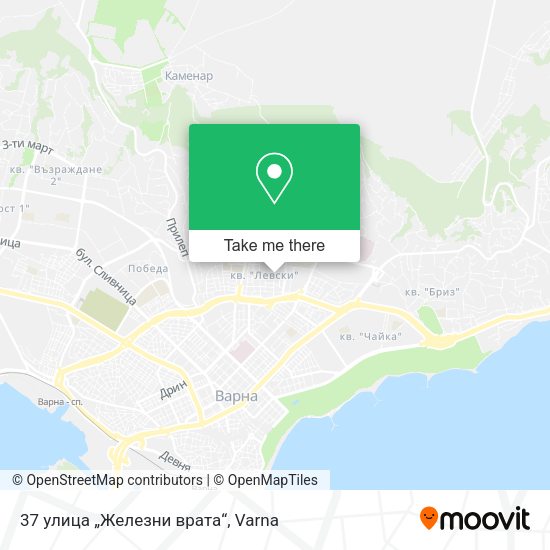 Карта 37 улица „Железни врата“