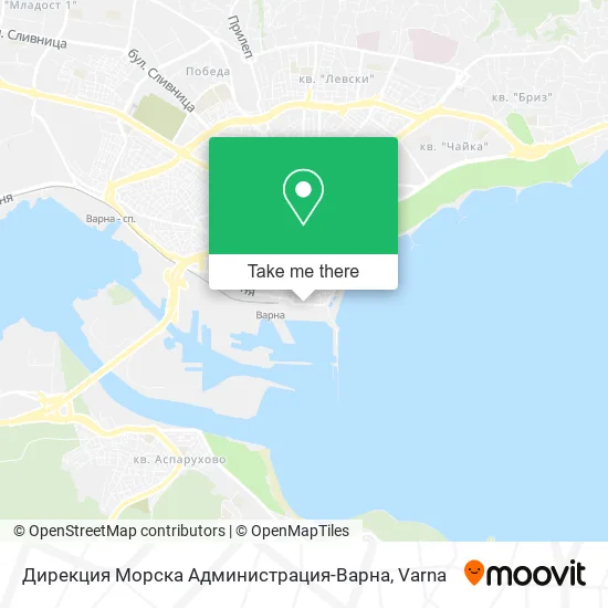 Карта Дирекция Морска Администрация-Варна