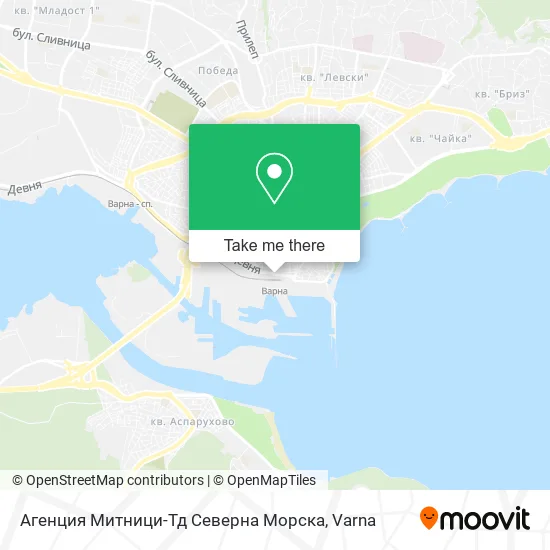 Карта Агенция Митници-Тд Северна Морска