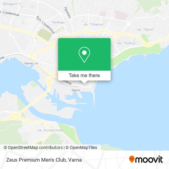 Zeus Premium Men's Club map