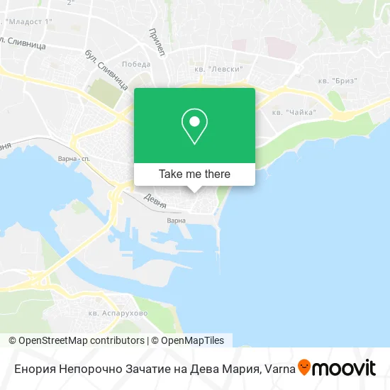 Карта Енория Непорочно Зачатие на Дева Мария