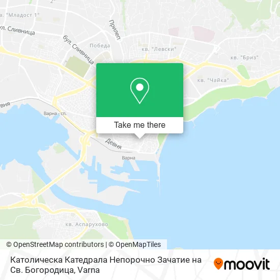 Карта Католическа Катедрала Непорочно Зачатие на Св. Богородица