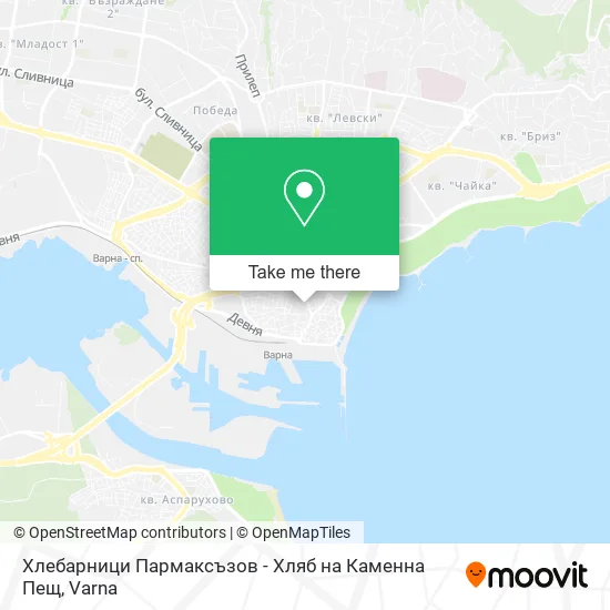 Карта Хлебарници Пармаксъзов - Хляб на Каменна Пещ