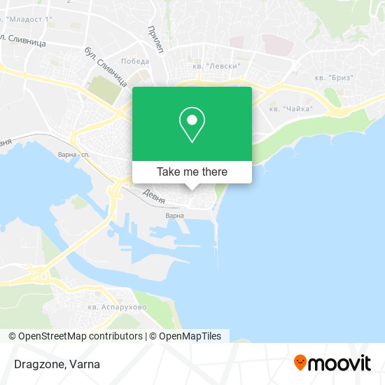 Dragzone map