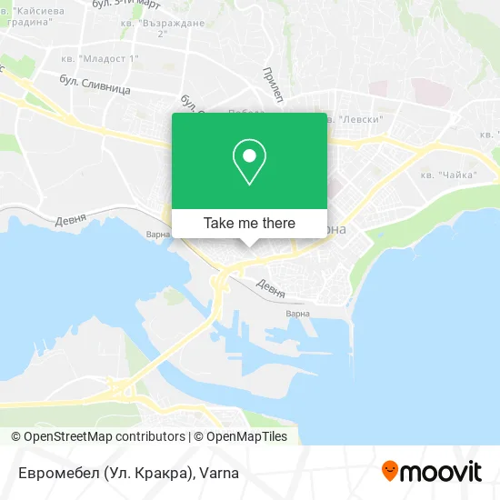 Карта Евромебел (Ул. Кракра)