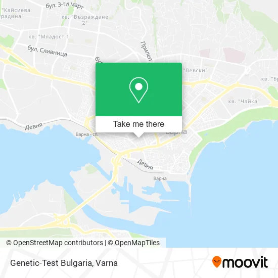 Карта Genetic-Test Bulgaria