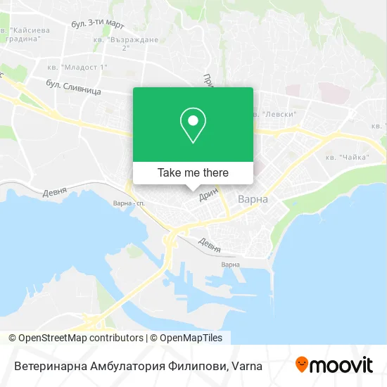 Карта Ветеринарна Амбулатория Филипови