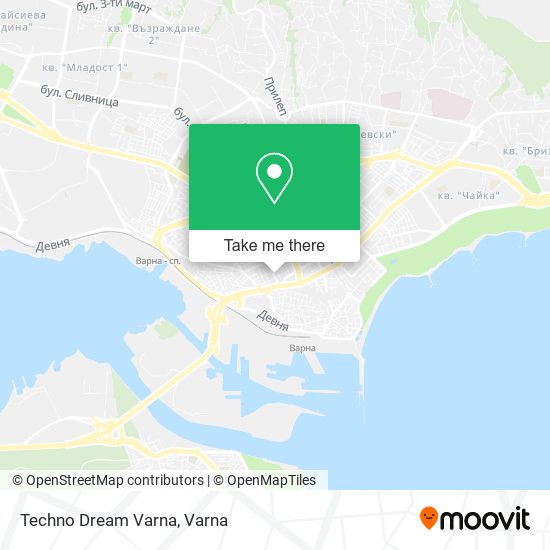 Карта Techno Dream Varna