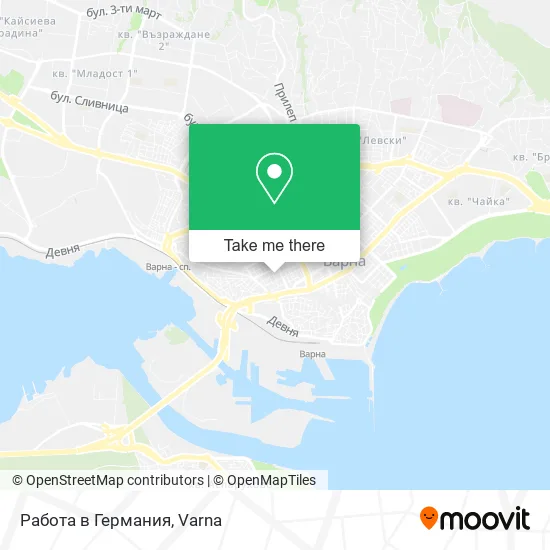 Карта Работа в Германия