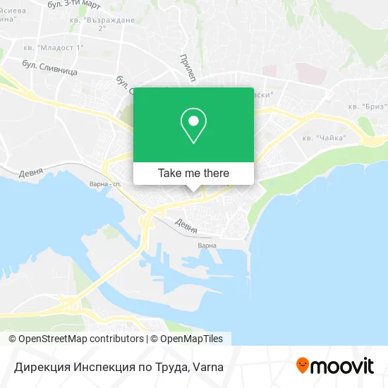Карта Дирекция Инспекция по Труда