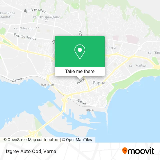 Карта Izgrev Auto Ood