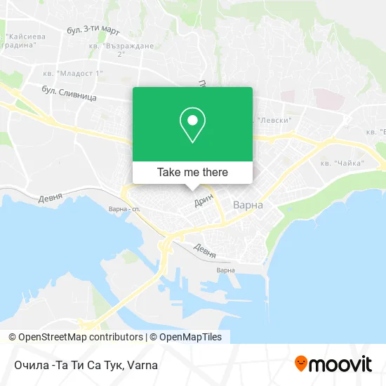 Карта Очила -Та Ти Са Тук