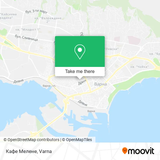 Карта Кафе Мелене