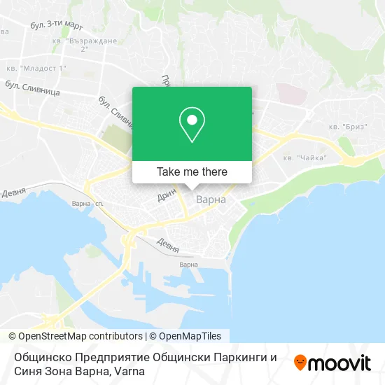 Общинско Предприятие Общински Паркинги и Синя Зона Варна map